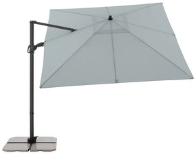 Derby DERBY DX 280 x 280 cm – kvalitný záhradný slnečník s bočnou nohou svetlo šedá (kód farby 827)