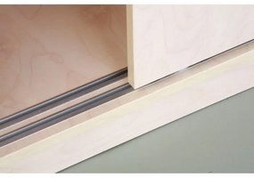 Zasúvacia skriňa MIRELLI, 800 x 400 x 1200 mm, biela/dub sonoma