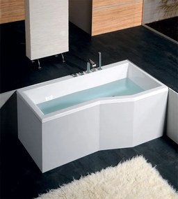 Polysan Polysan, VERSYS R asymetrická vaňa 160x84x70x47cm, biela, 15611