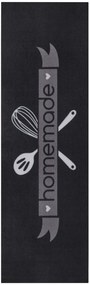 Hanse Home, Behúň Cook & Clean 105732 Black White Grey, 50x150, čierna, kuchyňa