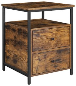 Nočný stolík ARIN hnedá/čierna