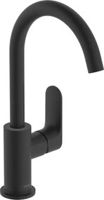 Hansgrohe Rebris S vysoká umývadlová batéria s výpusťou matná čierna 72536670