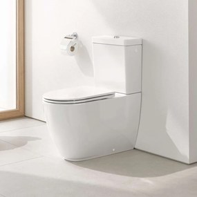 GROHE Essence WC misa kombi Rimless s hlbokým splachovaním, variabilný odpad, 360 x 667 mm, alpská biela, s povrchovou úpravou PureGuard, 3957200H