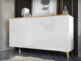 Skrinka Opuncia 3D (biela + biela lesklá + zlatá). Vlastná spoľahlivá doprava až k Vám domov. 1122780