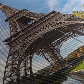 Obraz - Eiffelova farebná veža (120x50 cm)