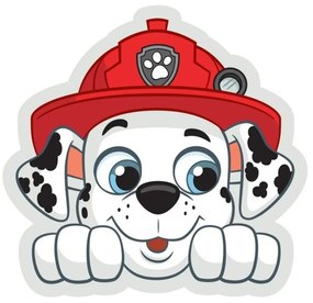 Tvarovaný 3D vankúš Tlapková patrola - Paw Patrol - motív Marshall - 37 x 41 cm