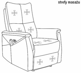 Masážní křeslo NEPTUN M Velvet - výber z 4 prevedení