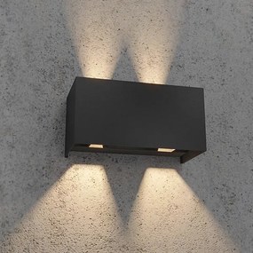 Redo 90302 - LED vonkajšie nástenné svietidlo VARY 4xLED/5W/230V IP54 antracit