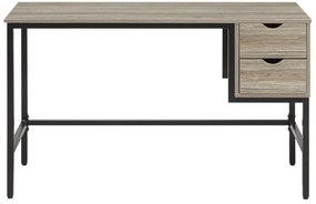 Zostava kancelárskeho nábytku svetlé drevo/čierna FOSTER/GRANT Beliani