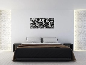 Obraz - Graffiti (120x50 cm)