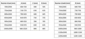 Mexen Exo, sprchovací kút s krídlovými dverami 70 x 100 cm, 6mm číre sklo, chrómový profil, 817-070-100-01-00
