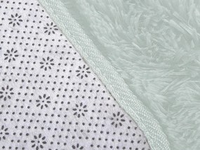 TZ Biely obdĺžnikový shaggy koberec Lana Rozmer: 140x200 cm