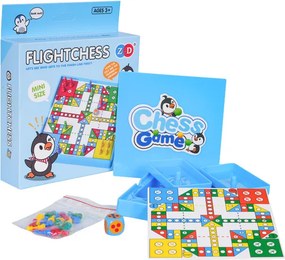 Spoločenská hra LUDO Penguin modrá