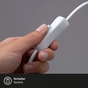 Brilo - LED Flexibilná stolná lampa s klipom TRASNA LED/7,5W/230V biela