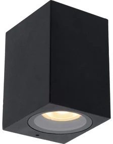 Lucide 69800/01/30 - Vonkajšie nástenné svietidlo ZARO 1xGU10/35W/230V IP44 čierna LC3781