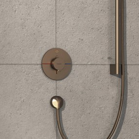 Hansgrohe ShowerSelect Comfort S, termostat pod omietku pre 1 spotrebič, kartáčovaný bronz, HAN-15553140
