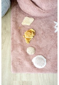 Ružový prateľný ručne tkaný bavlnený detský koberec 140x200 cm Noah – Lorena Canals