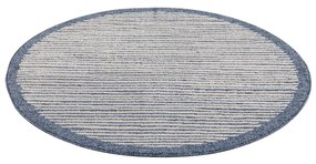 Dekorstudio Moderný okrúhly koberec ART 2231 modrý Priemer koberca: 160cm