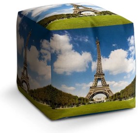 Taburet Cube Eiffel Tower, farebná