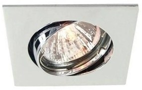 Decentný stropný zapustený prstenec chróm, 6,8 cm