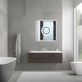 Tutumi Rea, štvorcové LED zrkadlo 60x60 s okrúhlym LED podsvietením YH-BL-12, HOM-01513