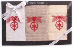 Utierky v darčekovom balení 3 set Vianočné