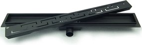 BPS-koupelny Sprchový odtokový žľab DL01 DELTA G4 HYD-2676 70 cm, čierny