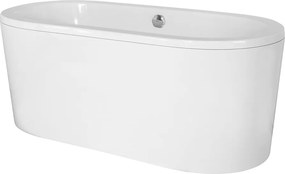Besco Voľne stojaca vaňa zo sanitárneho kompozitu Victoria CC/SP 160x75, s prepadom BESCO-Typ výpuste: Alcaplast Click-Clack so štrbinovým prepadom, …