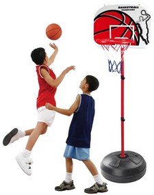 Nastaviteľný basketbalový kôš s loptou a pumpou