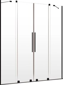 Radaway Furo Black Dwd 150 cm s výklenkovými dverami