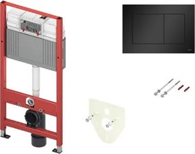 Set do sadrokartónu k WC Tece čierne matné tlačidlo 9.400.414