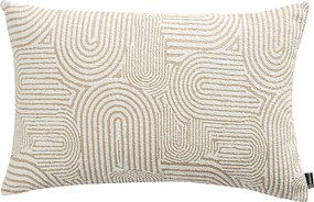 Karin - jednoduchá obliečka, 60x40cm farba produktu béžová látka zapletaná, vzorované