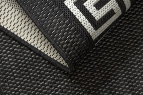 Koberec FLAT SISAL 49373690 Grécky čierno / krémový