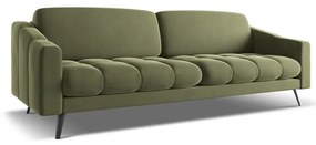 Zelená zamatová pohovka 238 cm Nalu – Makamii