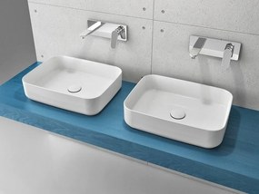 Isvea Isvea, INFINITY OVAL keramické umývadlo na dosku, 50x36x12 cm, biela, 10NF65050SV