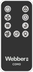 WEBBER Odparovací zvlhčovač vzduchu s antibakteriálnym filtrom Webber COMO EH4001