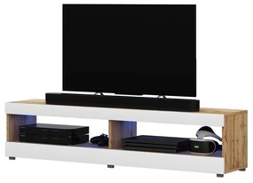 TV skrinka/stolík Violett 100 (s osvetlením) (dub lancaster + biela). Vlastná spoľahlivá doprava až k Vám domov. 1098639