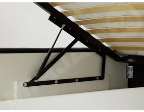 Kontinentálna posteľ Enoa, Rozmer postele: 160x200, Dostupné poťahy: ekokoža Soft 011 (čierna)