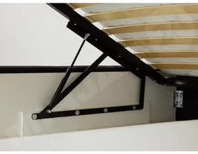 Kontinentálna posteľ Enoa, Rozmer postele: 180x200, Dostupné poťahy: ekokoža Soft 011 (čierna)