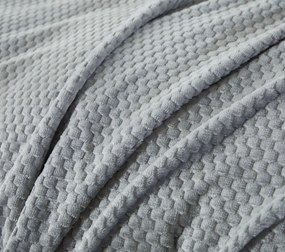 Dekorstudio Obojstranné plyšové posteľné obliečky PMK-02 v sivej farbe Rozmer posteľných obliečok: Šírka x Dĺžka: 140x200cm + 1ks 70x80 cm