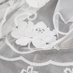 ZÁCLONA NA KRÚŽKOCH LETI 350X160 CM KVETY