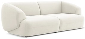 Biela zamatová pohovka 232 cm Moana – Makamii