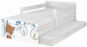 Raj posteli Detská posteľ " Mokrý Medvedík " MAX  XL biela