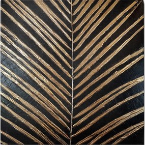 Ručne maľovaný obraz 70x70 cm Palm Leaf – Wallity