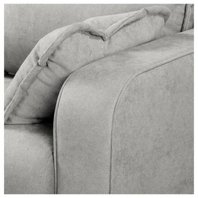 Svetlosivá rohová pohovka (ľavý roh) Beata - Ropez