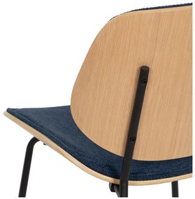 Tmavomodré jedálenské stoličky v súprave 2 ks Elio – Ixia