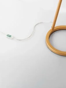 Dizajnová stolová lampa Flute zlatá