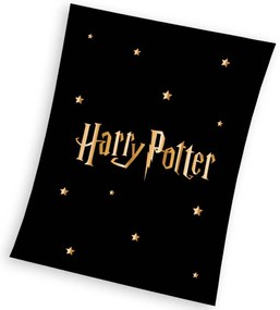 DETSKÁ FLEECOVÁ DEKA HARRY POTTER 130X170 CM VZOROVANÁ