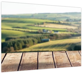 Obraz - Výhľad na krajinu (70x50 cm)
