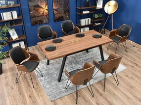 Stolička Silk (orech tmavý + čierna). Vlastná spoľahlivá doprava až k Vám domov. 1111269